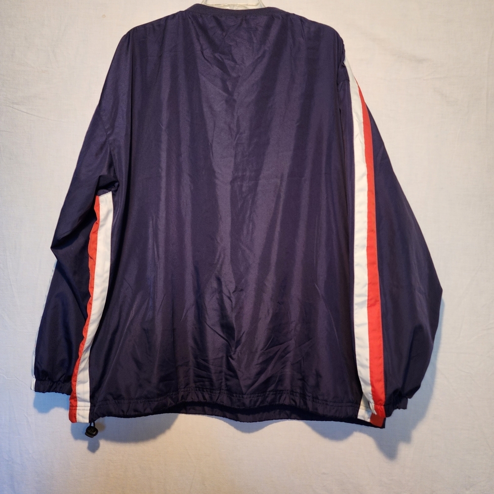 VTG Auburn Tigers V-neck Pullover Windbreaker Jacket Men's XL By Red Oak - Picture 2 of 11